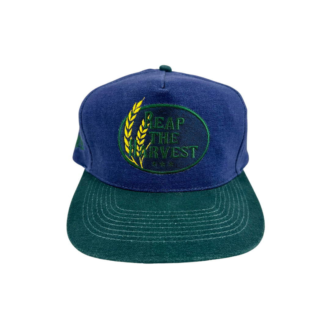 Navy & Green Strapback