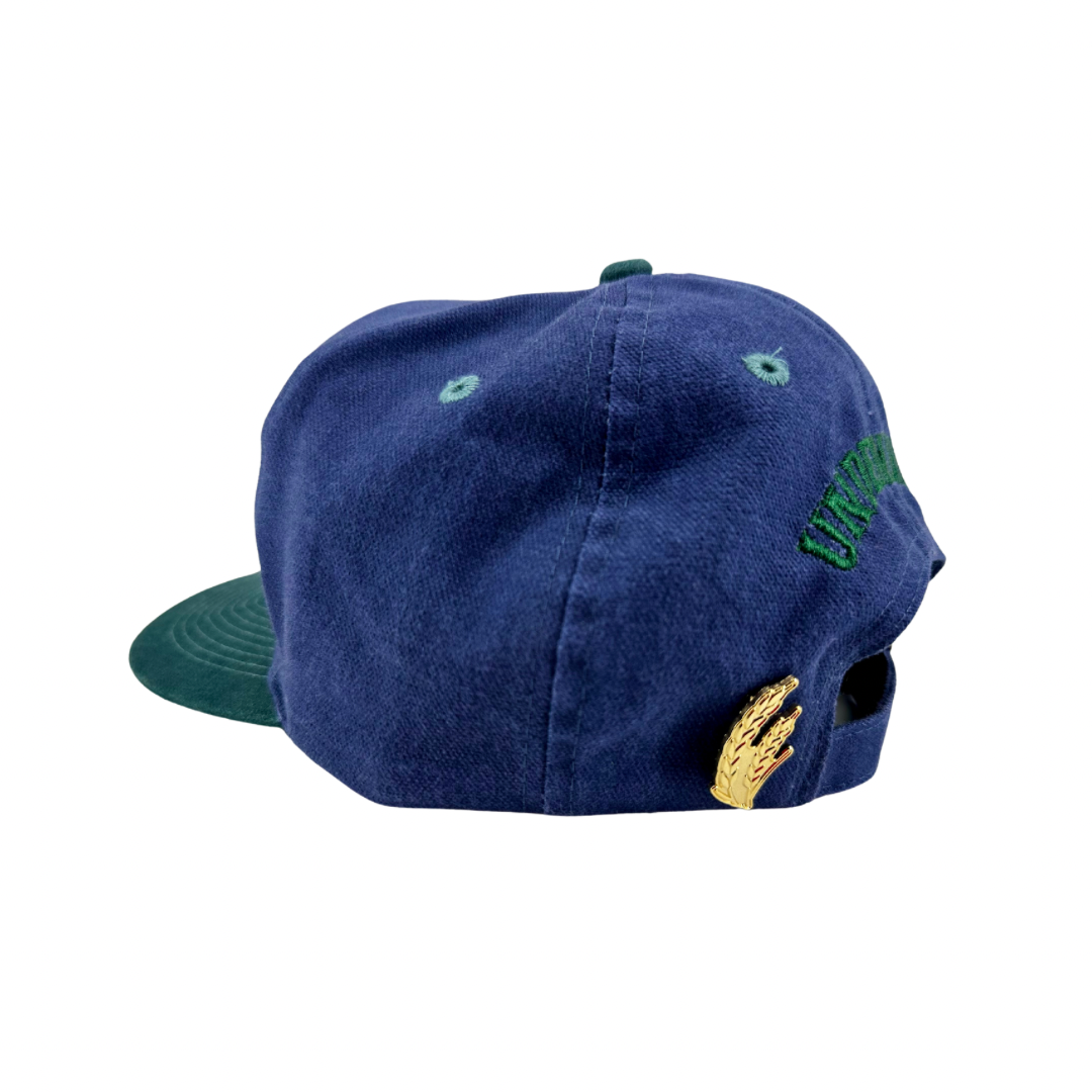 Navy & Green Strapback